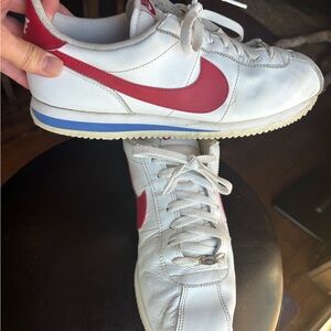 Nike Red and White Sneakers